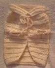All Creme Hand Crocheted Dog Sweater.