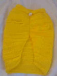 Yellow  Boston Terrier Hand Crocheted Dog Sweater