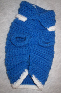 Blue/White  Dog Sweater