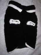 Small Pug Black /White Dog Sweater